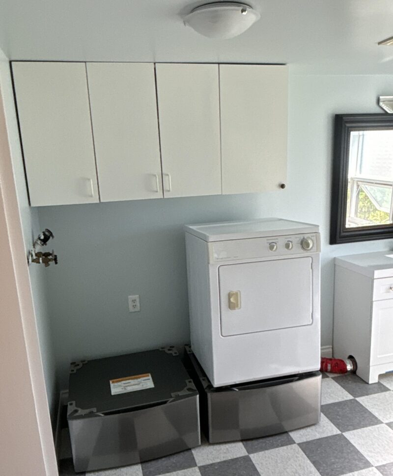 after photo of bathroom water damage restoration